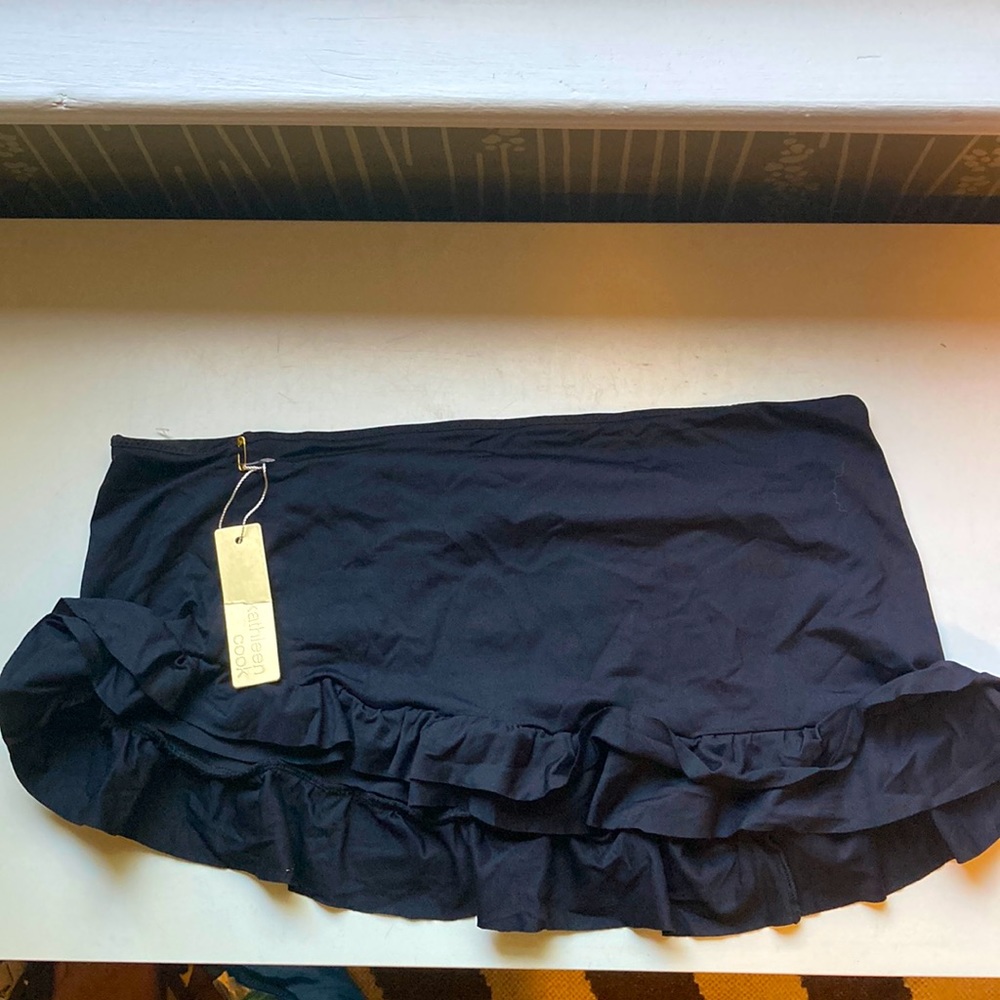 Brand new black swim bottom cover up Kathleen cook